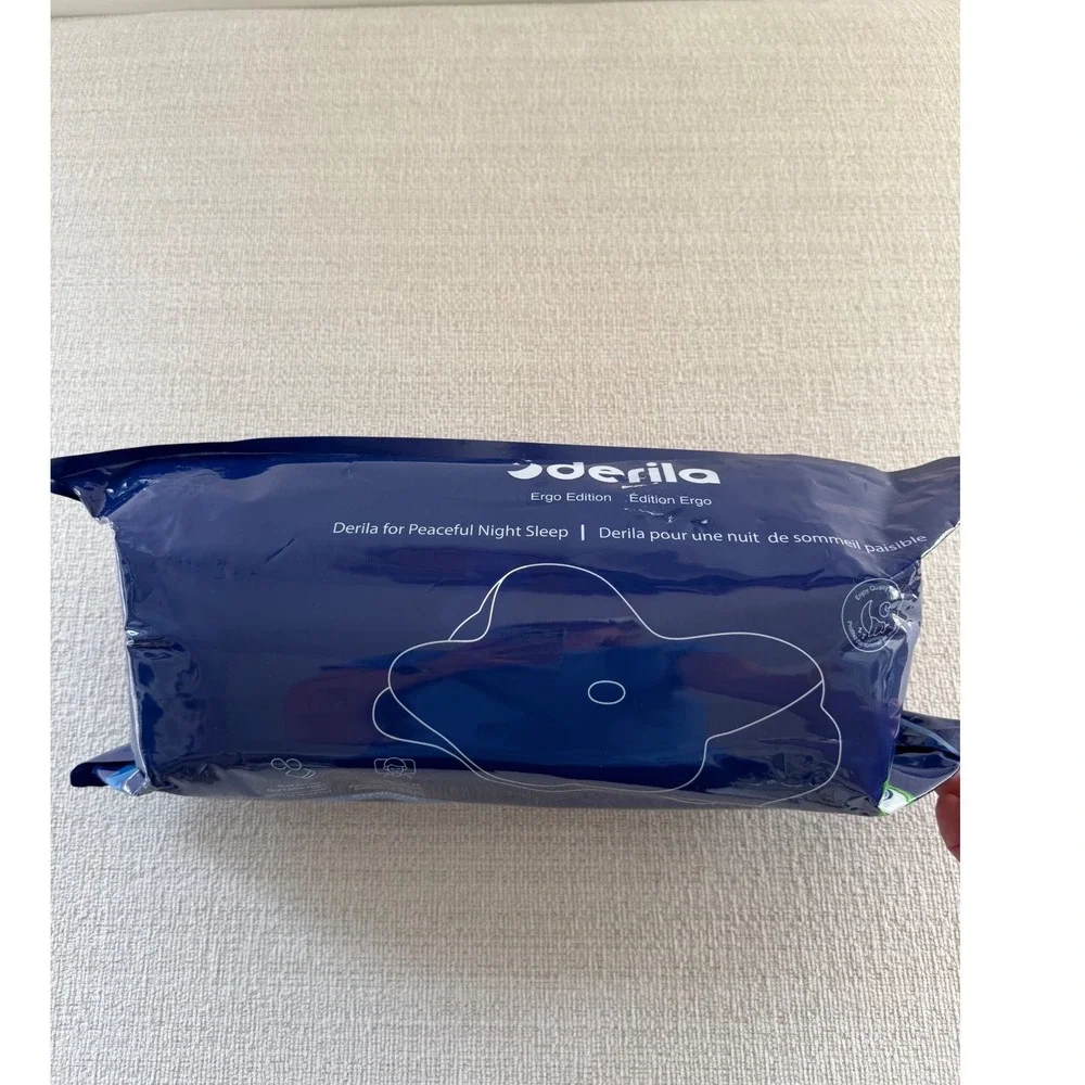 Derila Ergo Neck Pillow Contour  Standard Size Memory Foam (54x36x12 CM) New